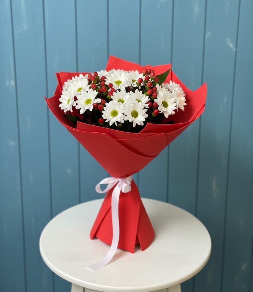 Букет цветов из: Хризантемы в Мариинском Посаде