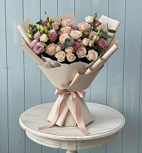 Букет цветов из:  Розы и Лизиантусы #REPLACE_PRED# Мариинском Посаде