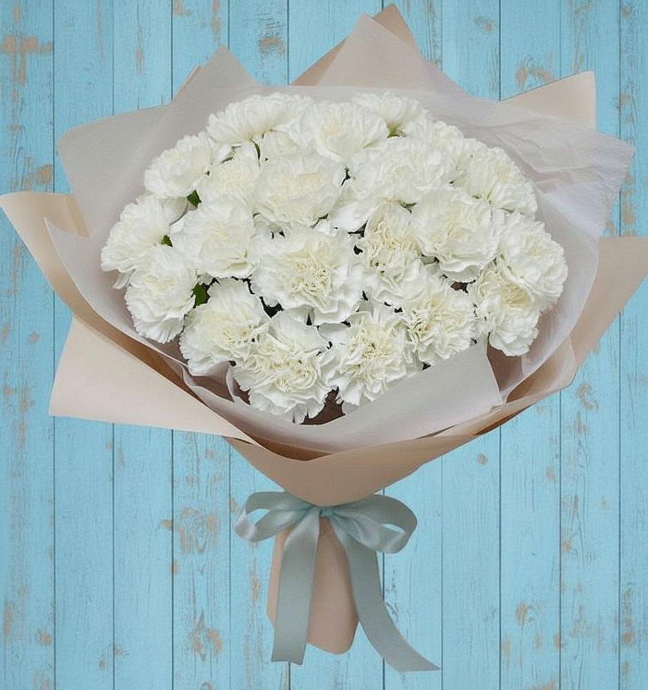 Букет цветов из: Гвоздики в Мариинском Посаде