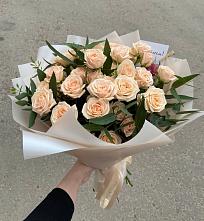 Букет Кремовые розы Латте в Мариинском Посаде