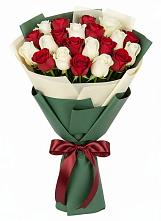 Букет Микс из красных и белых роз #REPLACE_PRED# Мариинском Посаде