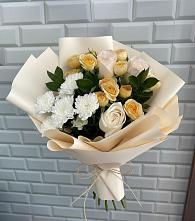 Букет цветов из:  Розы и Хризантемы #REPLACE_PRED# Мариинском Посаде