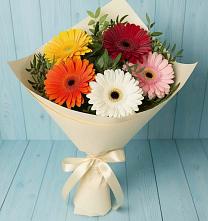 Букет цветов из:  Герберы в Мариинском Посаде