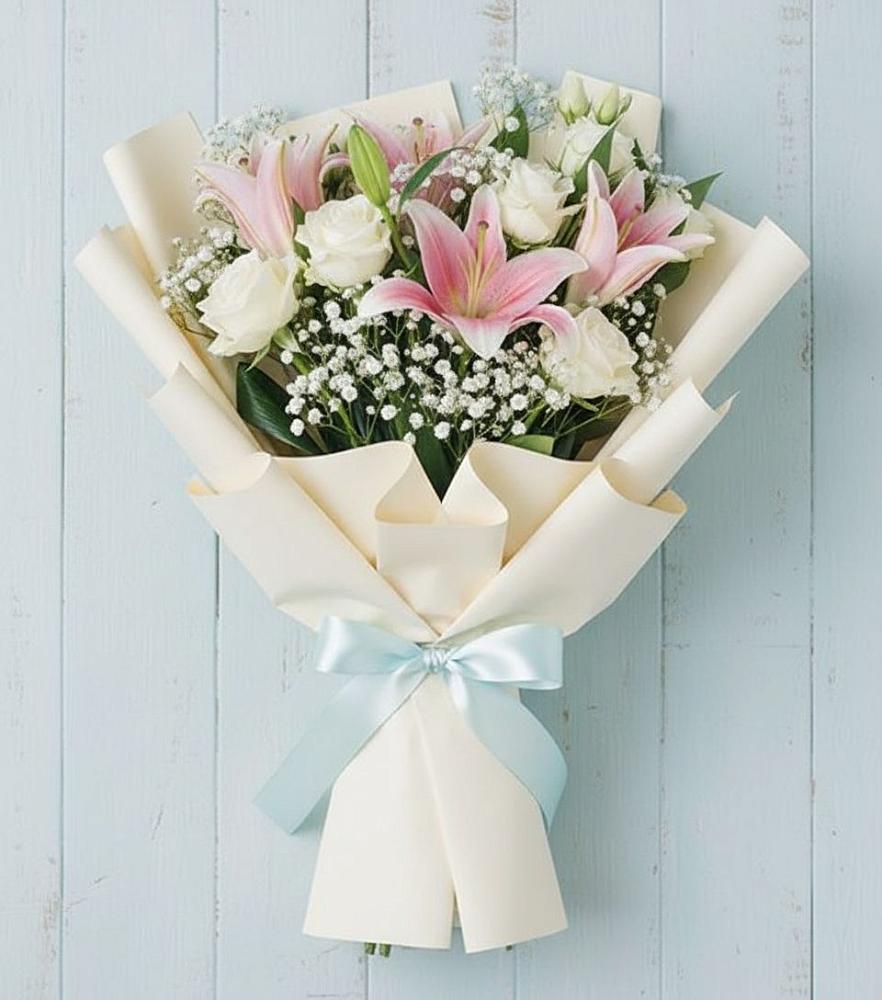 Букет цветов из: Лилии в Мариинском Посаде