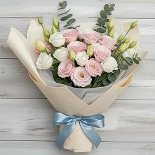 Букет цветов из:  Лизиантусы в Мариинском Посаде