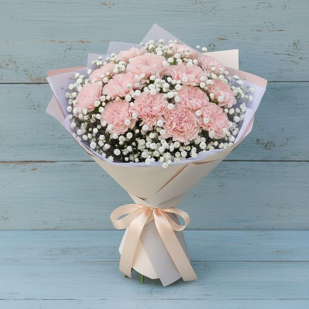 Букет цветов из: Гвоздики в Мариинском Посаде