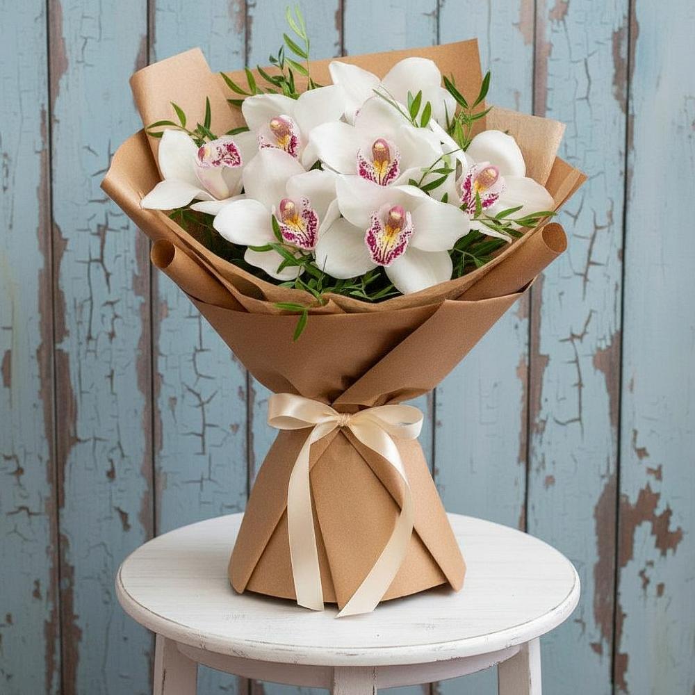 Букет цветов из: Орхидеи и Розы в Мариинском Посаде