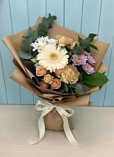 Букет цветов из:  Герберы и Хризантемы в Мариинском Посаде