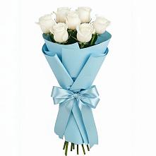 Букет 7 белых роз Проуд #REPLACE_PRED# Мариинском Посаде