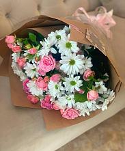 Букет цветов из:  Розы и Хризантемы в Мариинском Посаде