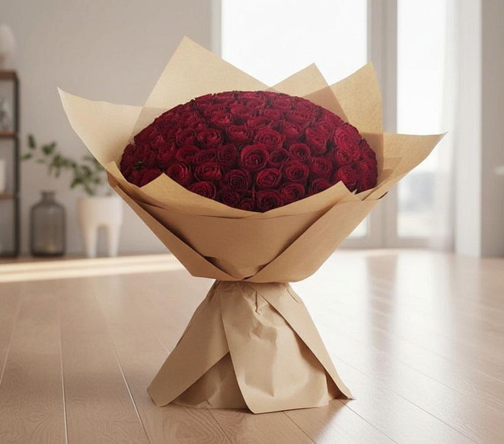 Букет 101 Красная роза в Мариинском Посаде