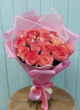 Букет 15 Розовых роз Равель в Мариинском Посаде