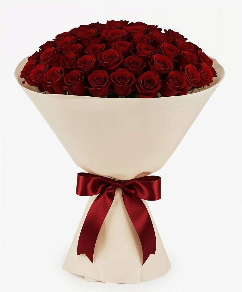 Букет 101 Бордовая роза Блэк Бакарра в Мариинском Посаде