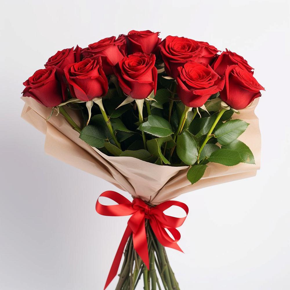 Букет 11 Красных роз Эдлесс Лав в Мариинском Посаде